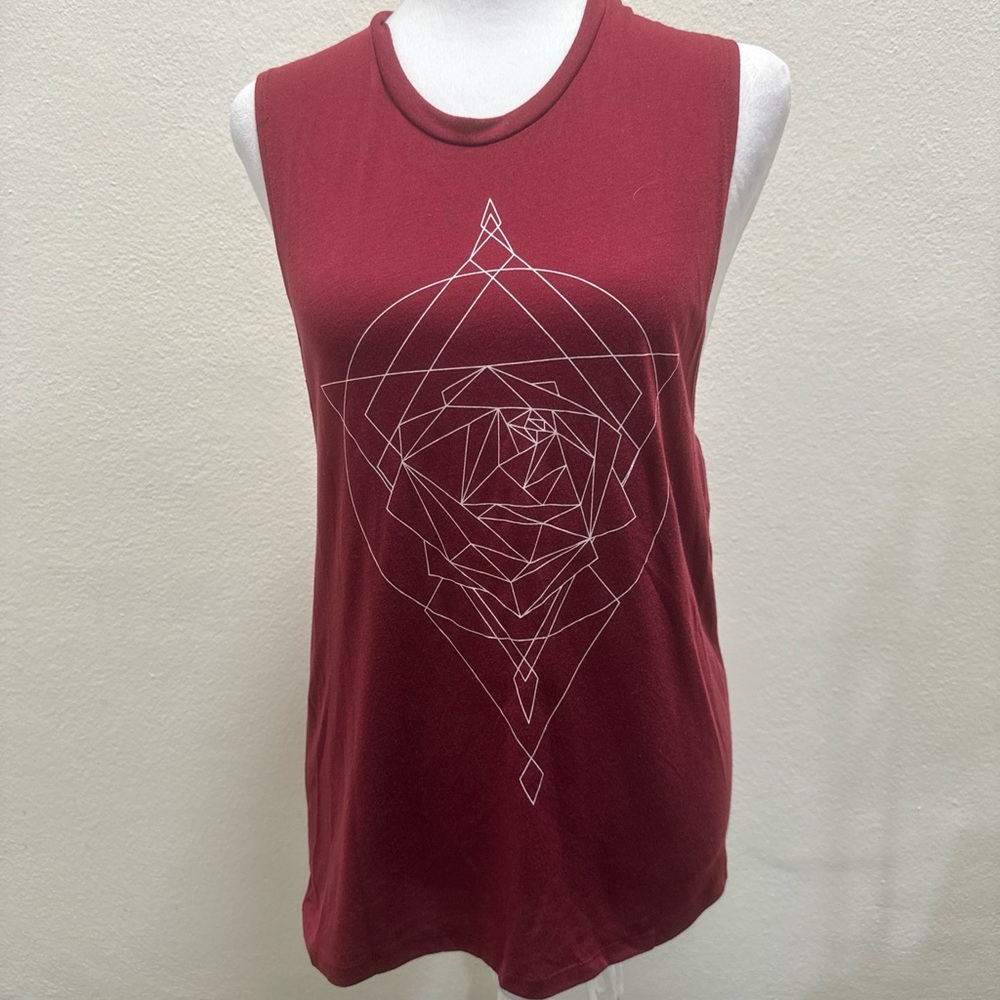 Fifth Sun Geometric Rose Tank Top